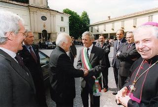 Alessandria: visita del Presidente della Repubblica in occasione della cerimonia di consegna della Medaglia d'Oro al Valor Militare al Gonfalone della Provincia