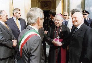 Alessandria: visita del Presidente della Repubblica in occasione della cerimonia di consegna della Medaglia d'Oro al Valor Militare al Gonfalone della Provincia