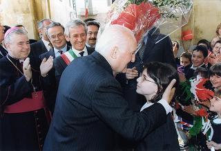 Alessandria: visita del Presidente della Repubblica in occasione della cerimonia di consegna della Medaglia d'Oro al Valor Militare al Gonfalone della Provincia