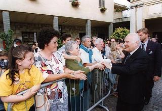 Alessandria: visita del Presidente della Repubblica in occasione della cerimonia di consegna della Medaglia d'Oro al Valor Militare al Gonfalone della Provincia