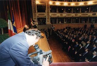 Alessandria: visita del Presidente della Repubblica in occasione della cerimonia di consegna della Medaglia d'Oro al Valor Militare al Gonfalone della Provincia
