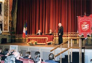 Alessandria: visita del Presidente della Repubblica in occasione della cerimonia di consegna della Medaglia d'Oro al Valor Militare al Gonfalone della Provincia