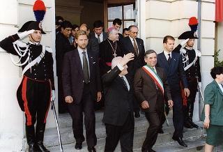 Alessandria: visita del Presidente della Repubblica in occasione della cerimonia di consegna della Medaglia d'Oro al Valor Militare al Gonfalone della Provincia
