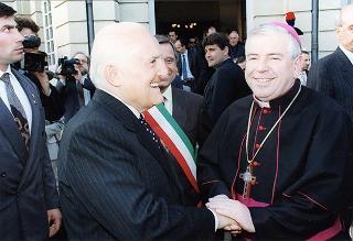 Alessandria: visita del Presidente della Repubblica in occasione della cerimonia di consegna della Medaglia d'Oro al Valor Militare al Gonfalone della Provincia