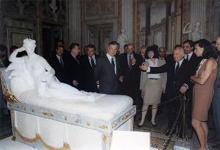 Visita del Presidente della Repubblica alla Galleria Borghese