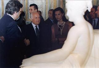 Visita del Presidente della Repubblica alla Galleria Borghese