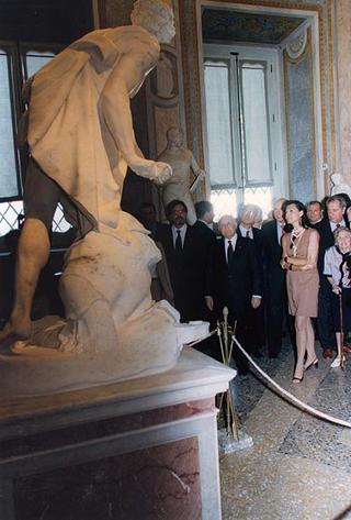 Visita del Presidente della Repubblica alla Galleria Borghese