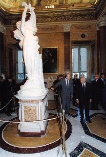 Visita del Presidente della Repubblica alla Galleria Borghese