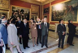 Visita del Presidente della Repubblica alla Galleria Borghese