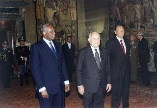 Incontro e successiva colazione con il Presidente della Repubblica dell'Angola Josè Edoardo Dos Santos