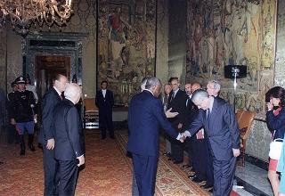 Incontro e successiva colazione con il Presidente della Repubblica dell'Angola Josè Edoardo Dos Santos