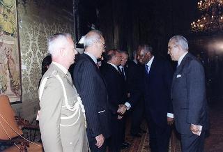 Incontro e successiva colazione con il Presidente della Repubblica dell'Angola Josè Edoardo Dos Santos