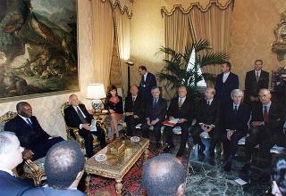 Incontro e successiva colazione con il Presidente della Repubblica dell'Angola Josè Edoardo Dos Santos