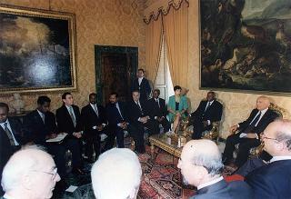 Incontro e successiva colazione con il Presidente della Repubblica dell'Angola Josè Edoardo Dos Santos