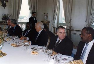 Incontro e successiva colazione con il Presidente della Repubblica dell'Angola Josè Edoardo Dos Santos
