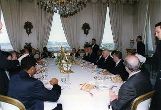 Incontro e successiva colazione con il Presidente della Repubblica dell'Angola Josè Edoardo Dos Santos