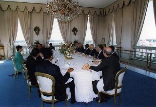 Incontro e successiva colazione con il Presidente della Repubblica dell'Angola Josè Edoardo Dos Santos