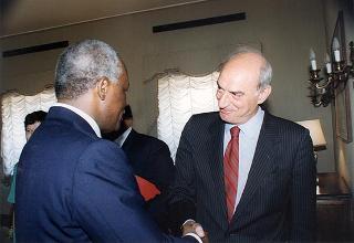 Incontro e successiva colazione con il Presidente della Repubblica dell'Angola Josè Edoardo Dos Santos