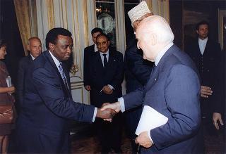 Incontro con il Presidente della Repubblica di Gibuti Hassan Gouled Aptidon