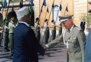 Incontro con il Presidente della Repubblica di Gibuti Hassan Gouled Aptidon