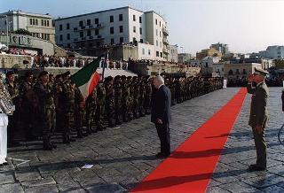 Intervento del Presidente della Repubblica a Brindisi in occasione del rientro di un'aliquota del Contingente italiano impiegato in Albania