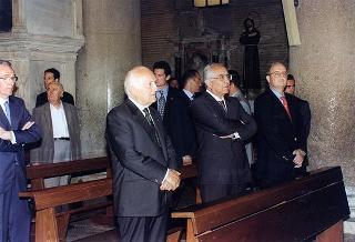 Intervento del Presidente della Repubblica alla celebrazione della S. Messa, nella Basilica di S. Lorenzo fuori le Mura, in occasione del 43° anniversario della scomparsa di Alcide De Gasperi