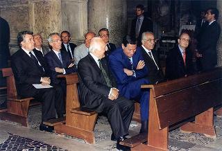 Intervento del Presidente della Repubblica alla celebrazione della S. Messa, nella Basilica di S. Lorenzo fuori le Mura, in occasione del 43° anniversario della scomparsa di Alcide De Gasperi