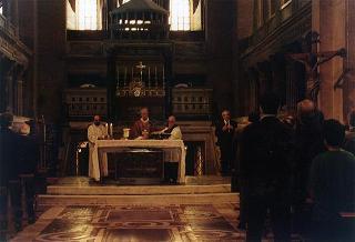 Intervento del Presidente della Repubblica alla celebrazione della S. Messa, nella Basilica di S. Lorenzo fuori le Mura, in occasione del 43° anniversario della scomparsa di Alcide De Gasperi