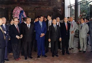 Intervento del Presidente della Repubblica alla celebrazione della S. Messa, nella Basilica di S. Lorenzo fuori le Mura, in occasione del 43° anniversario della scomparsa di Alcide De Gasperi