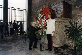 Intervento del Presidente della Repubblica alla celebrazione della S. Messa, nella Basilica di S. Lorenzo fuori le Mura, in occasione del 43° anniversario della scomparsa di Alcide De Gasperi