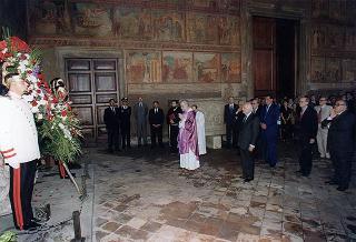 Intervento del Presidente della Repubblica alla celebrazione della S. Messa, nella Basilica di S. Lorenzo fuori le Mura, in occasione del 43° anniversario della scomparsa di Alcide De Gasperi