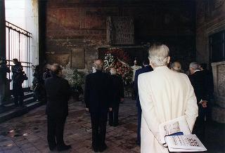 Intervento del Presidente della Repubblica alla celebrazione della S. Messa, nella Basilica di S. Lorenzo fuori le Mura, in occasione del 43° anniversario della scomparsa di Alcide De Gasperi