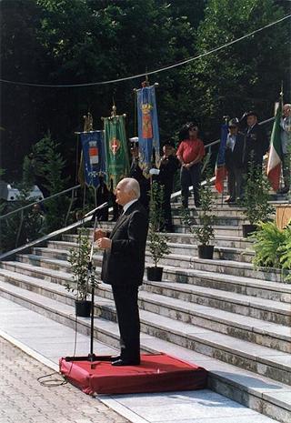 Intervento del Presidente della Repubblica al 4° Raduno commemorativo militare e civile al Santuario del Ss. Crocefisso di Boca (Novara)