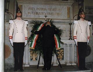 Intervento del Presidente della Repubblica al 4° Raduno commemorativo militare e civile al Santuario del Ss. Crocefisso di Boca (Novara)