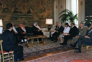 Incontro con Sua Altezza Reale il Principe Sultan Bin Abdul Aziz Al Saud, Vice Primo Ministro e ministro della Difesa del Regno dell'Arabia Saudita