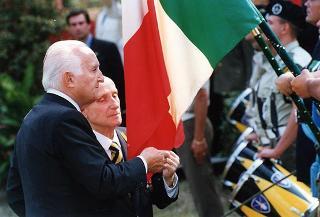 Intervento del Presidente della Repubblica Oscar Luigi Scalfaro alla cerimonia in memoria dei Caduti della Divisione &quot;Acqui&quot; a Verona