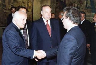 Incontro con il Presidente della Repubblica dell'Azerbaijan Heydar Aliyev