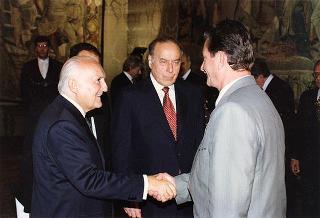 Incontro con il Presidente della Repubblica dell'Azerbaijan Heydar Aliyev