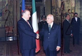 Incontro con il Presidente della Repubblica dell'Azerbaijan Heydar Aliyev