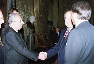 Incontro con il Presidente della Repubblica dell'Azerbaijan Heydar Aliyev