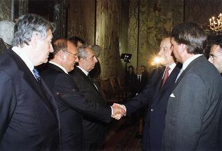 Incontro con il Presidente della Repubblica dell'Azerbaijan Heydar Aliyev