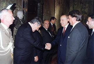 Incontro con il Presidente della Repubblica dell'Azerbaijan Heydar Aliyev