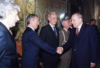 Incontro con il Presidente della Repubblica dell'Azerbaijan Heydar Aliyev