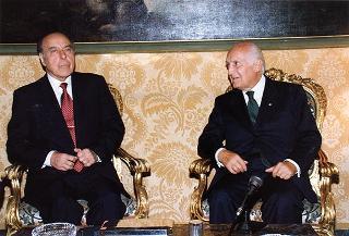 Incontro con il Presidente della Repubblica dell'Azerbaijan Heydar Aliyev