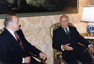 Incontro con il Presidente della Repubblica dell'Azerbaijan Heydar Aliyev