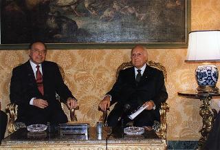 Incontro con il Presidente della Repubblica dell'Azerbaijan Heydar Aliyev