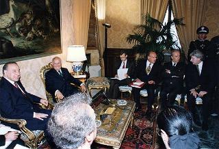 Incontro con il Presidente della Repubblica dell'Azerbaijan Heydar Aliyev