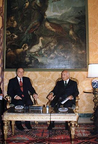 Incontro con il Presidente della Repubblica dell'Azerbaijan Heydar Aliyev