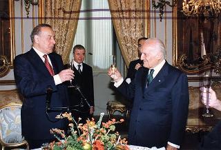 Incontro con il Presidente della Repubblica dell'Azerbaijan Heydar Aliyev