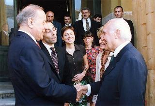 Incontro con il Presidente della Repubblica dell'Azerbaijan Heydar Aliyev